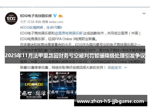 2025年11月法甲里昂因财务亏空被判罚暂缓降级处理引发争议